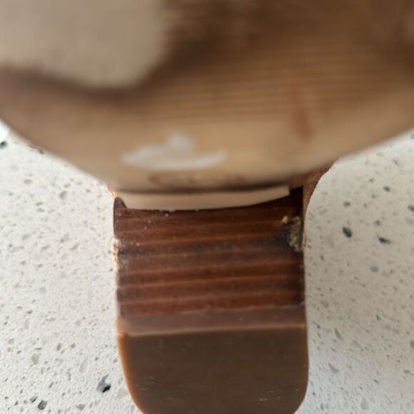 Michael Michael Kors Loni Ankle Bootie Luggage Suede Leather Western heel Size 8 - Picture 4 of 12